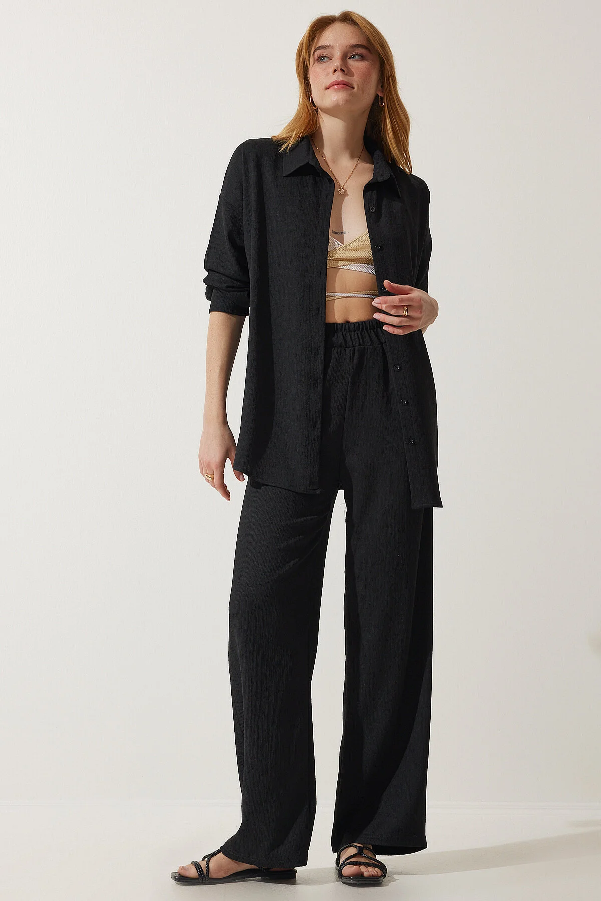 Happiness İstanbul  Zweiteiler - Schwarz - Regular Fit