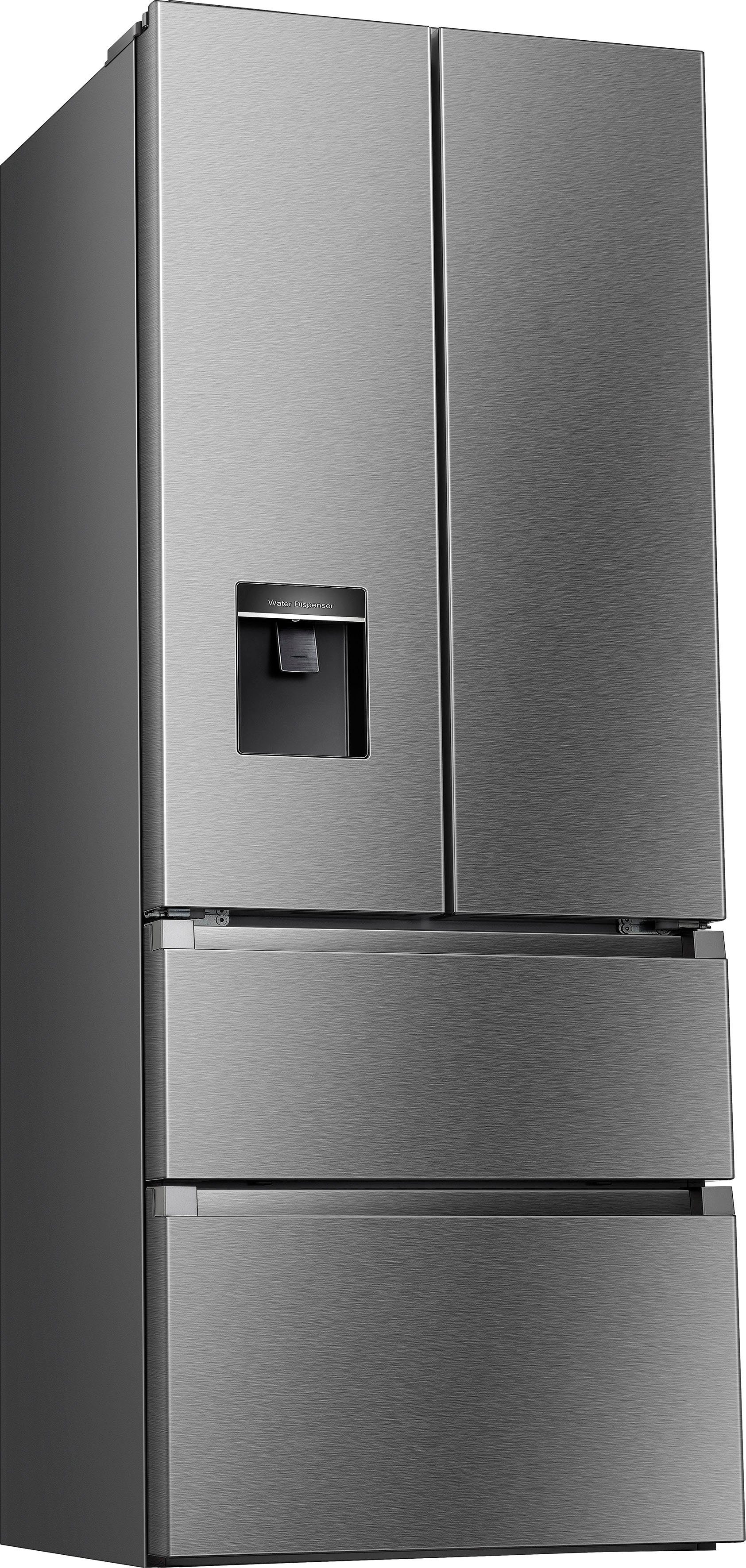 Hanseatic French Door HFD20070EWDI, 200 cm hoch, 70,4 cm breit, NoFrost, Wasserspender