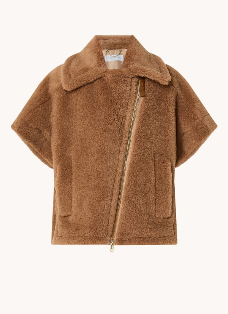 Τζάκετ MaxMara Newmanto από μείγμα μαλλιού καμήλας με πλαϊνές τσέπες