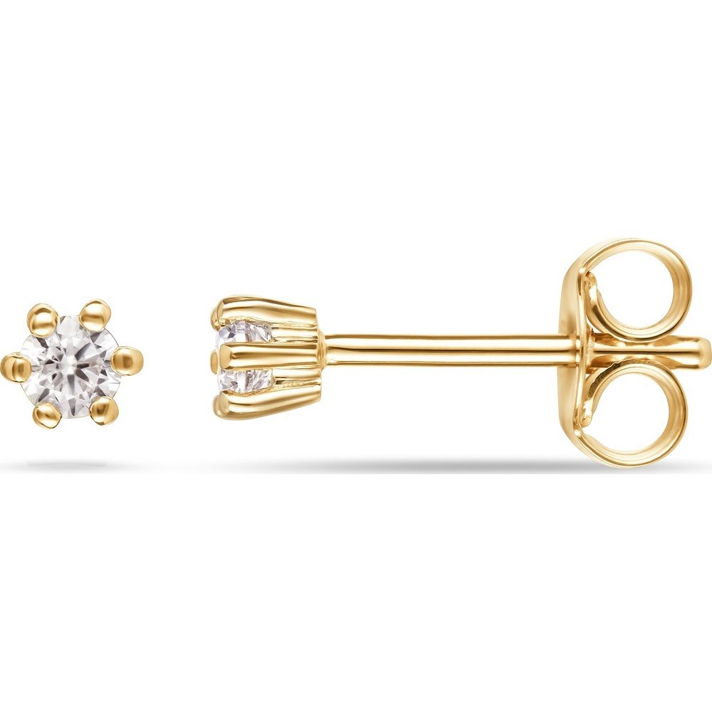 FAVS Boucles d'oreilles à fermoir à poussette 375 Or jaune Boucles d'oreilles