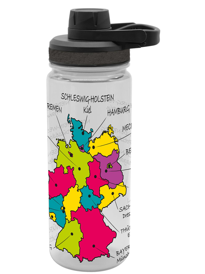 Geda Labels Trinkflasche Bundesländer in schwarz - 700ml günstig kaufen onesize