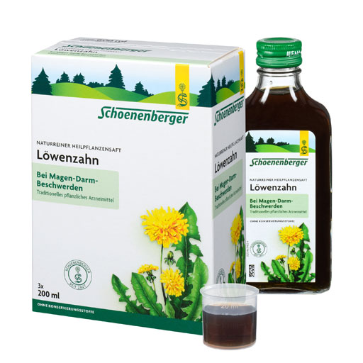 LÖWENZAHN SAFT Schoenenberger Heilpflanz.Säfte  3X200 ml  Saft