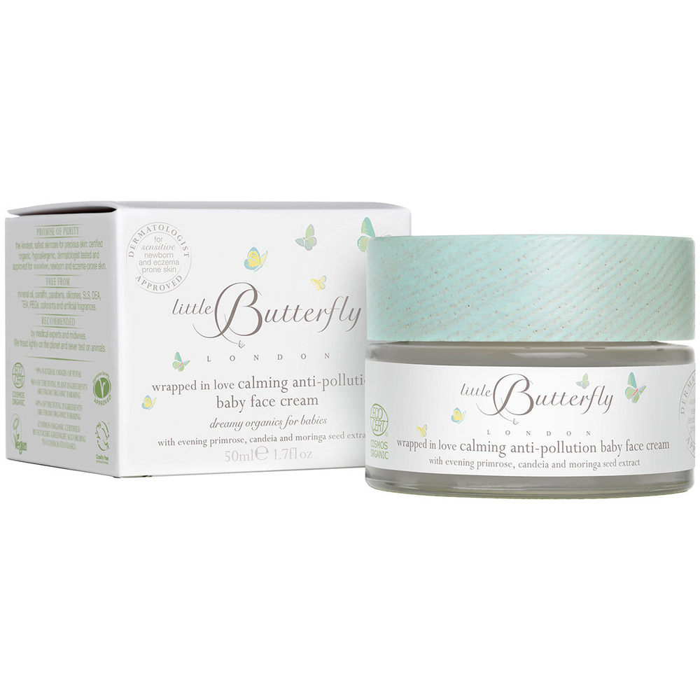 Little Butterfly London Wrapped in Love Calming Anti-Pollution Baby Face Cream Créme pour bébé
