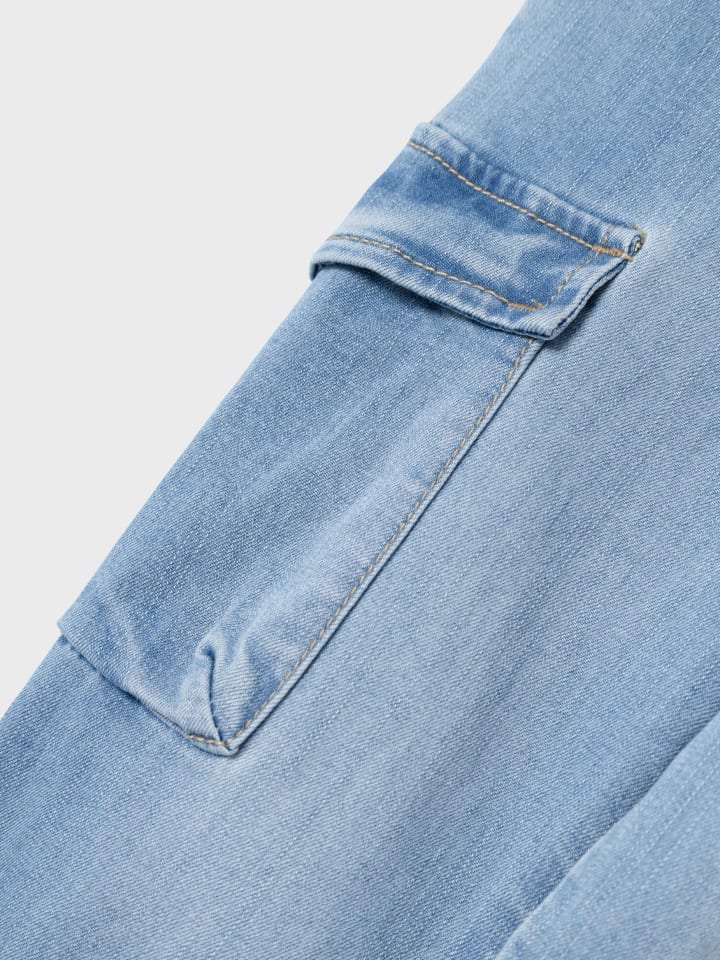 name it Baggy Cargo Jeans Hose Stretch Denim Jogger Pants NMMBEN in Blau günstig kaufen 80