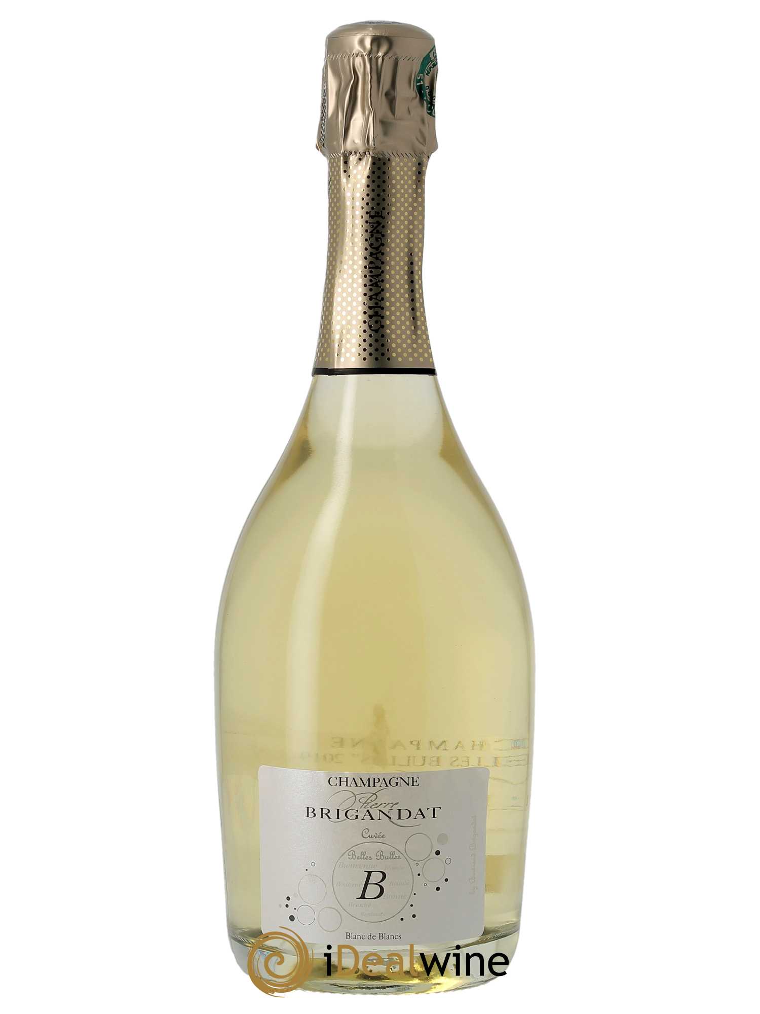 Belles Bulles Blanc de Blancs Brigandat  2019 - Lot de 1 Bouteille
