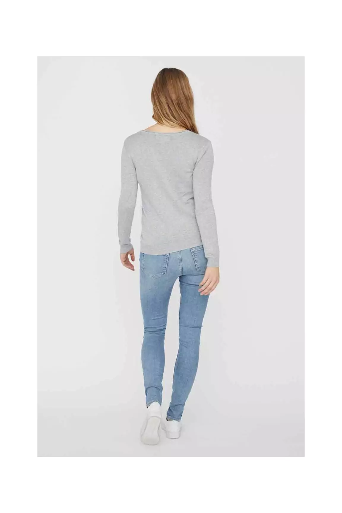 Vero Moda Fine Maille Femme couleur gris