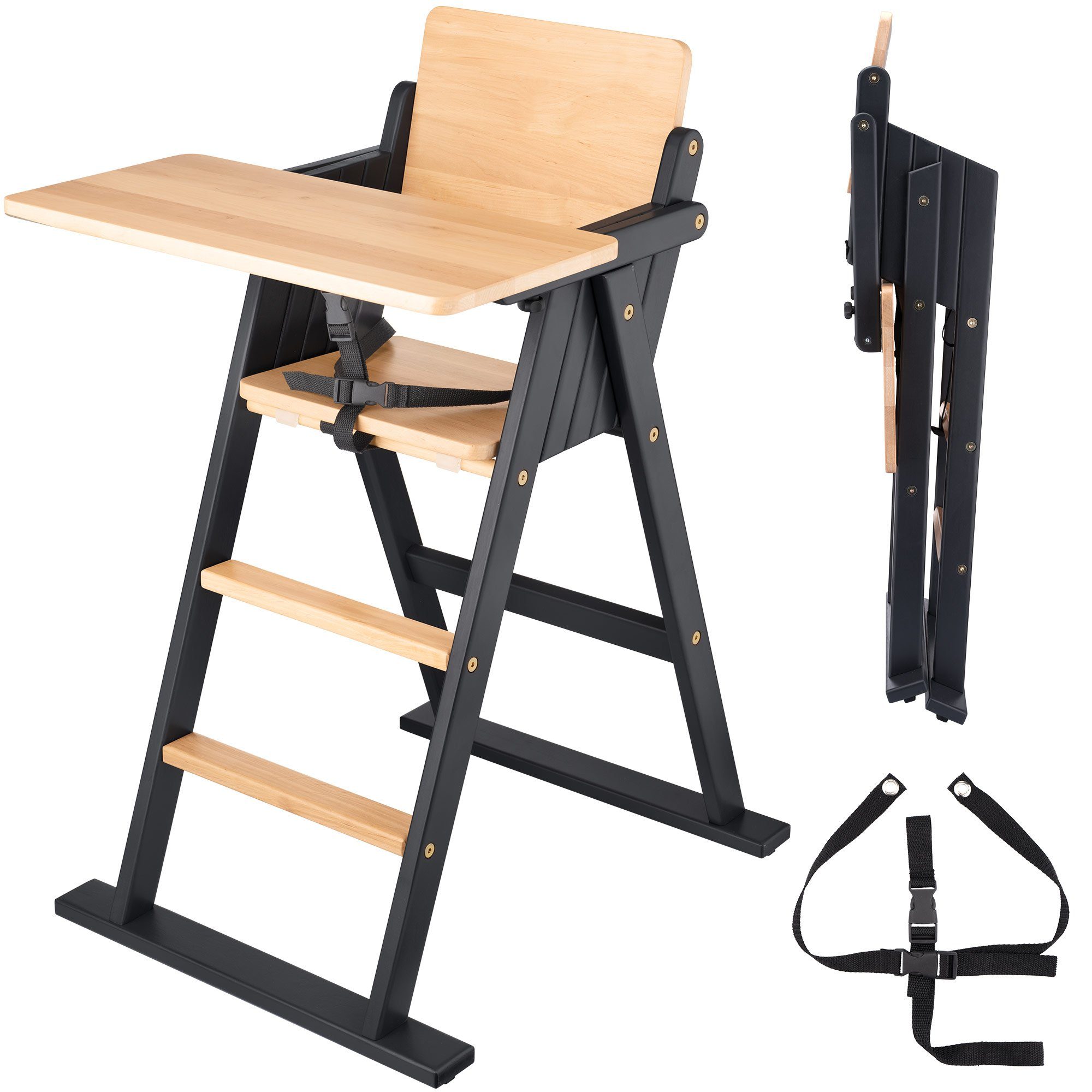 VILHA THE CHILDREN'S FURNITURE FACTORY Hochstuhl Klapp-Treppenhochstuhl STEP UP 101, Babyhochstuhl aus Holz
