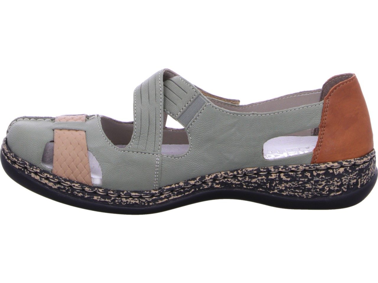 RIEKER Stiefeletten grün