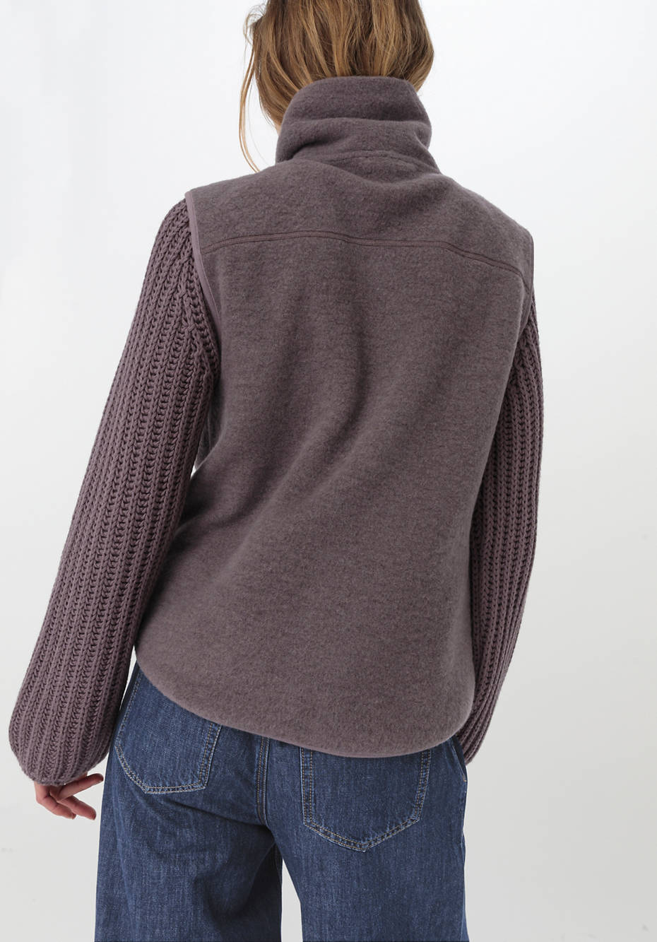 Wollfleece Weste aus reiner Bio-Merinowolle
