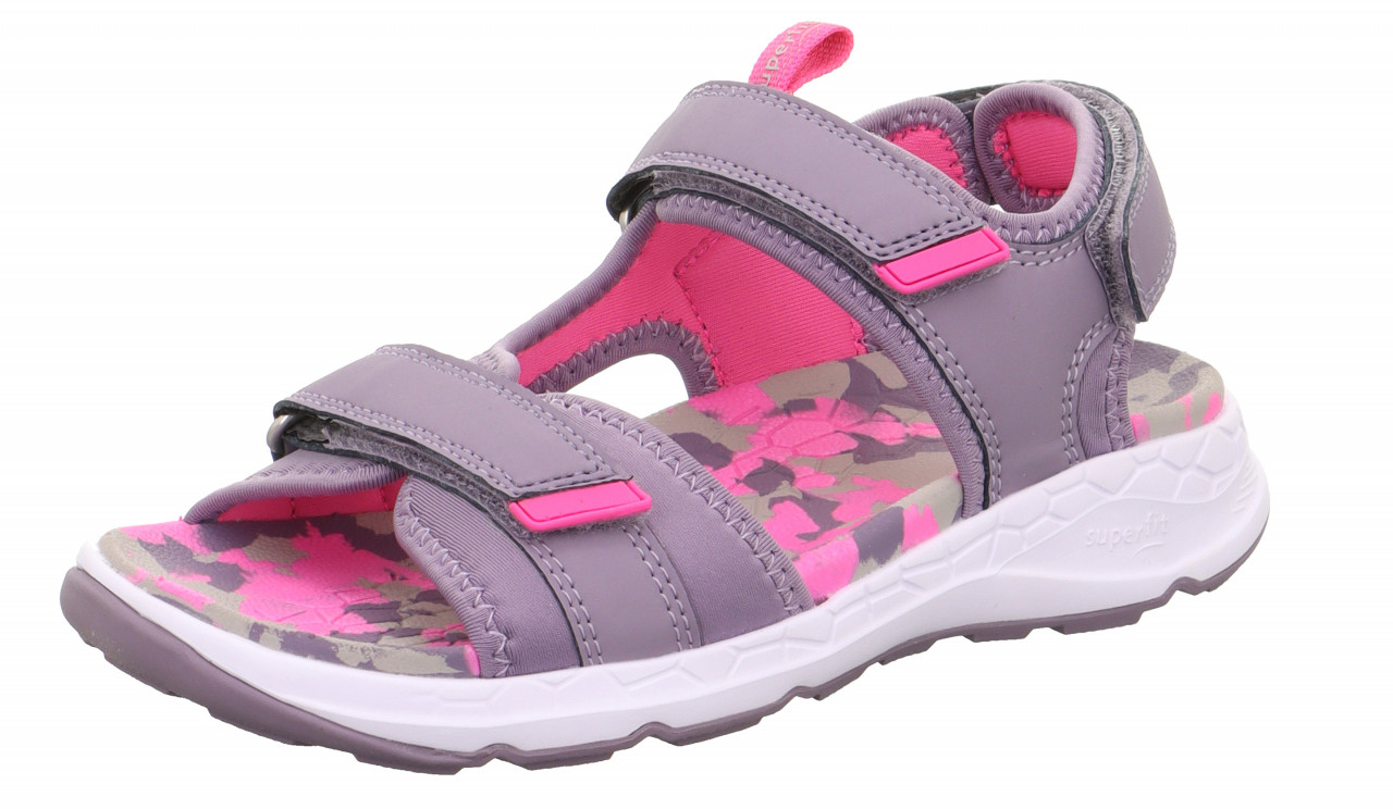CRISS CROSS - Lila/PinkSandale mit Klettverschluss