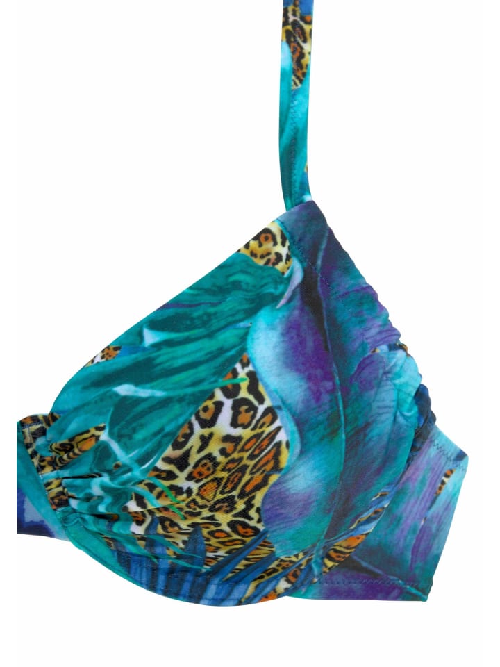 LASCANA Bügel-Bikini in blau-bedruckt günstig kaufen