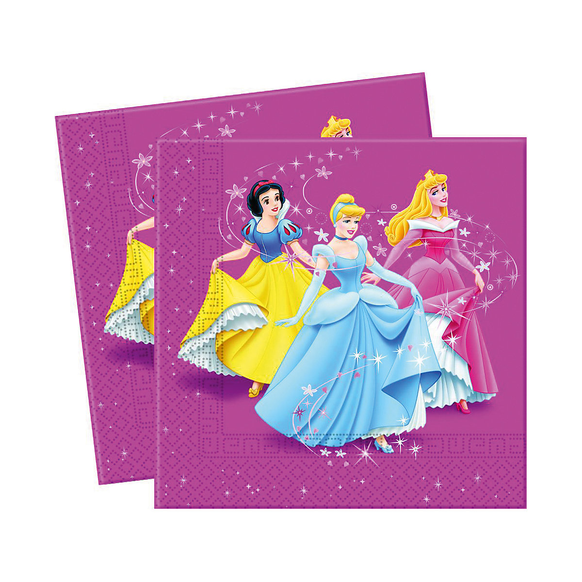 Servietten   Princess Magic Prismatic, 33 x 33 cm, 2-lagig, 20 Stück
