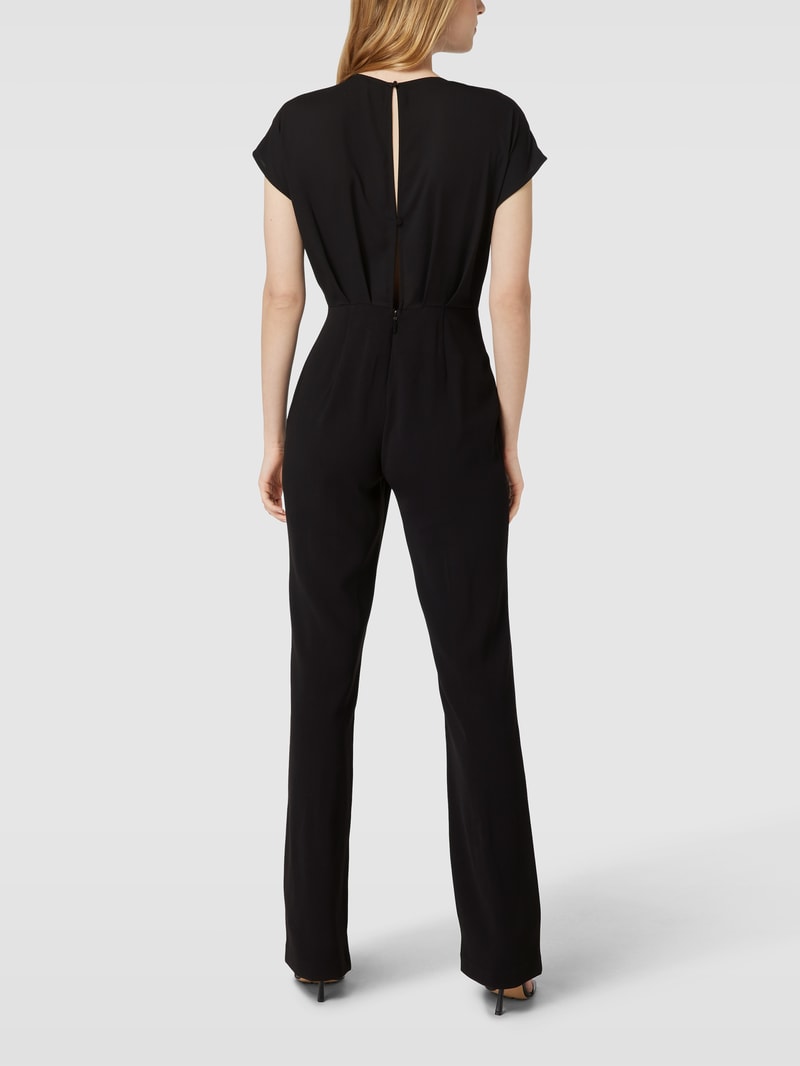 Jumpsuit mit V-Ausschnitt Modell 'BRENDA' in schwarz