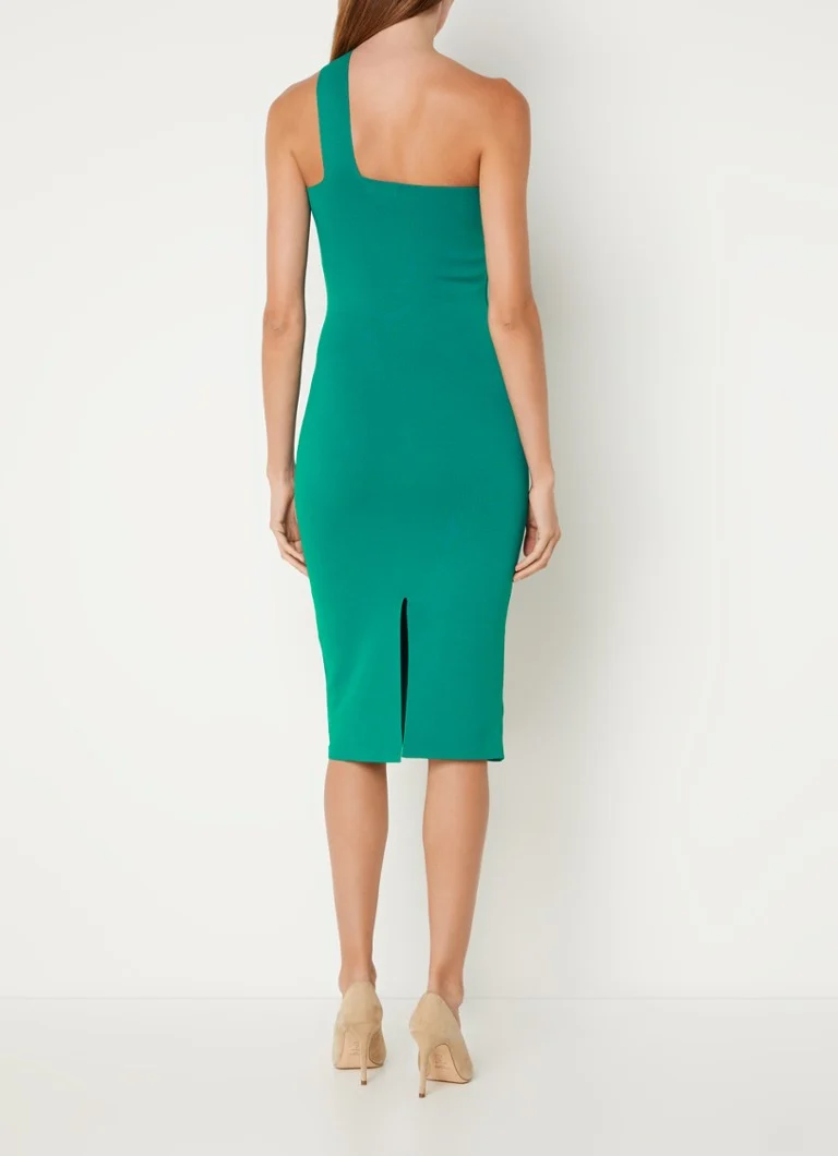 Rochie midi mulată Lola de Reiss din tricot fin, cu crăpătură