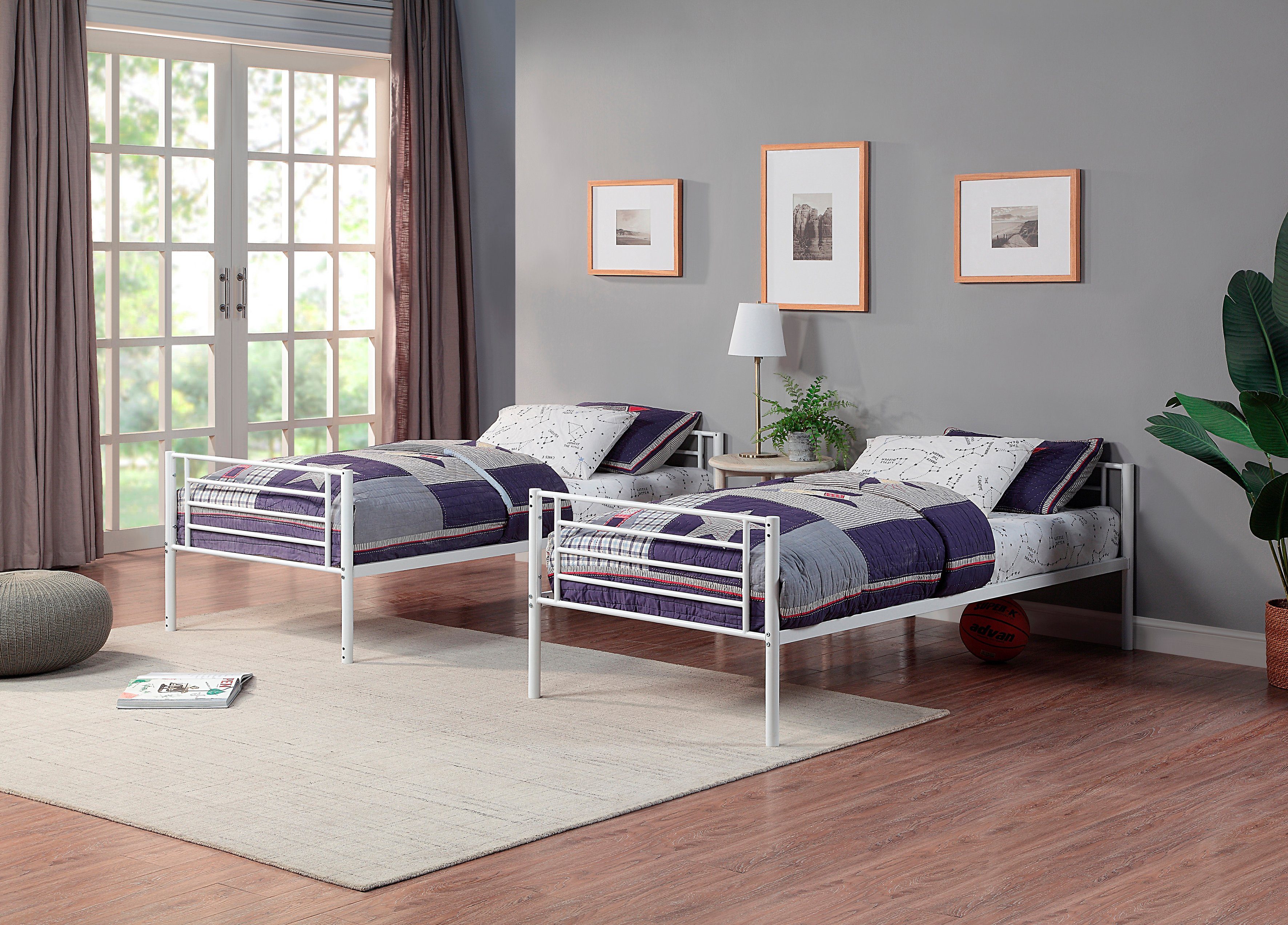 ATLANTIC home collection Etagenbett Adam, teilbar zu zwei Einzelbetten