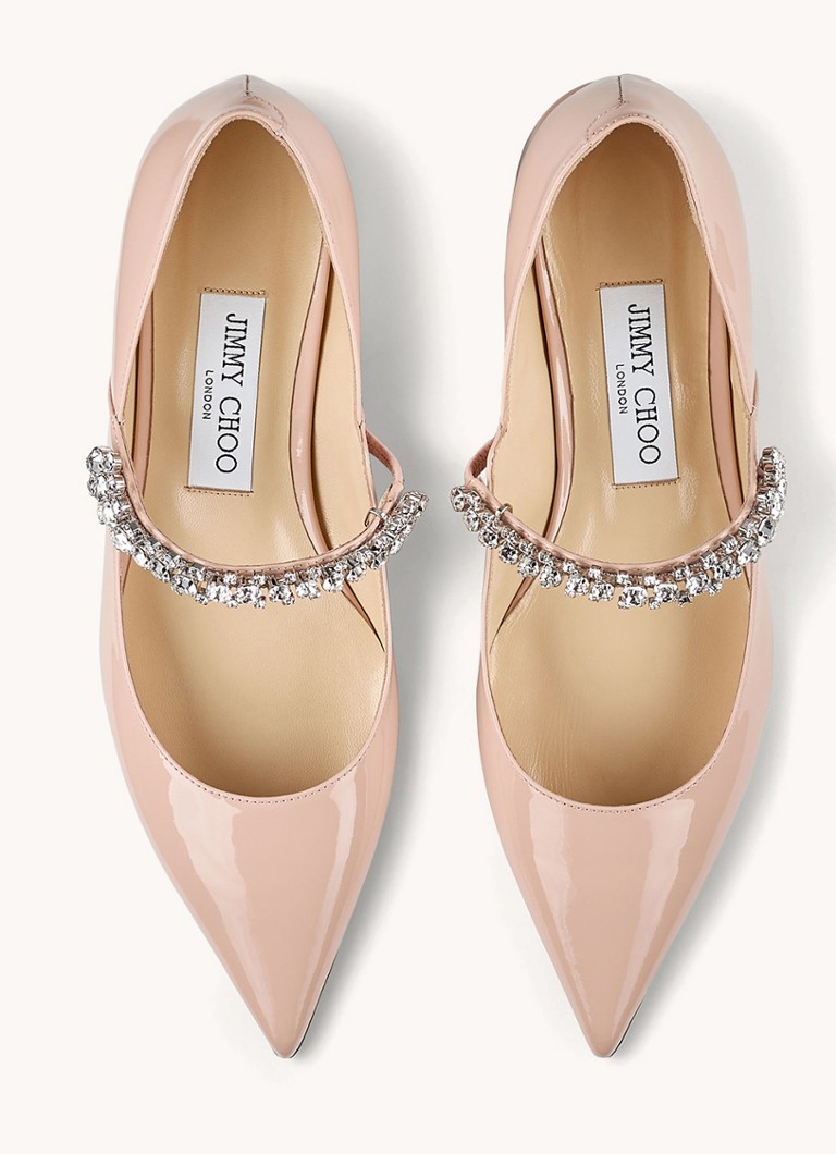 Jimmy Choo Bing -korkokengät vasikannahkaa ja kristallia