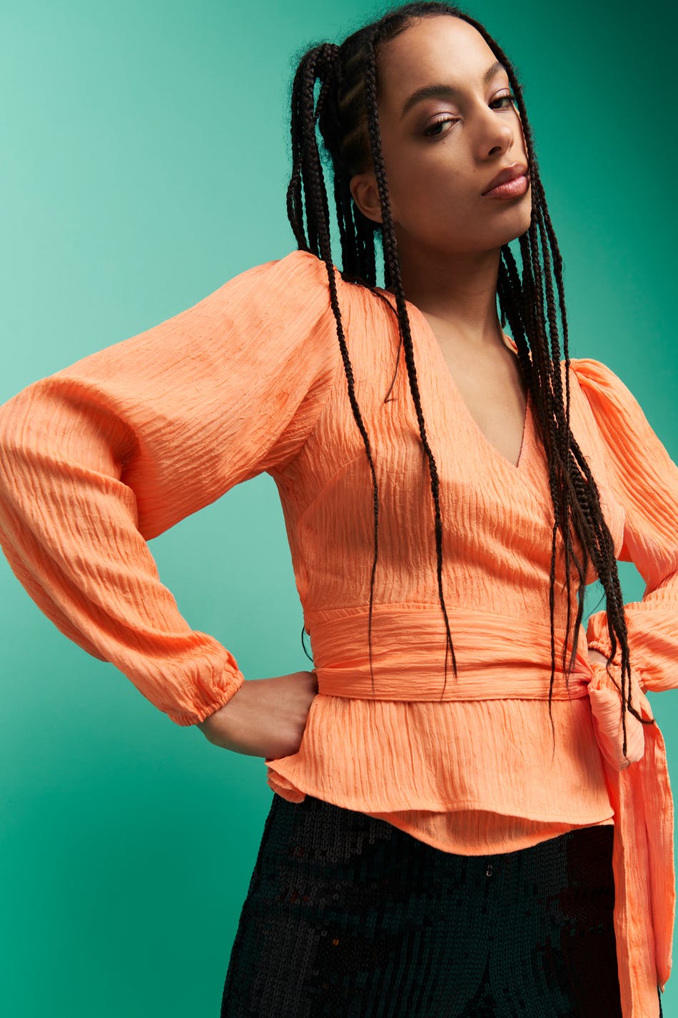 Moa wrap top