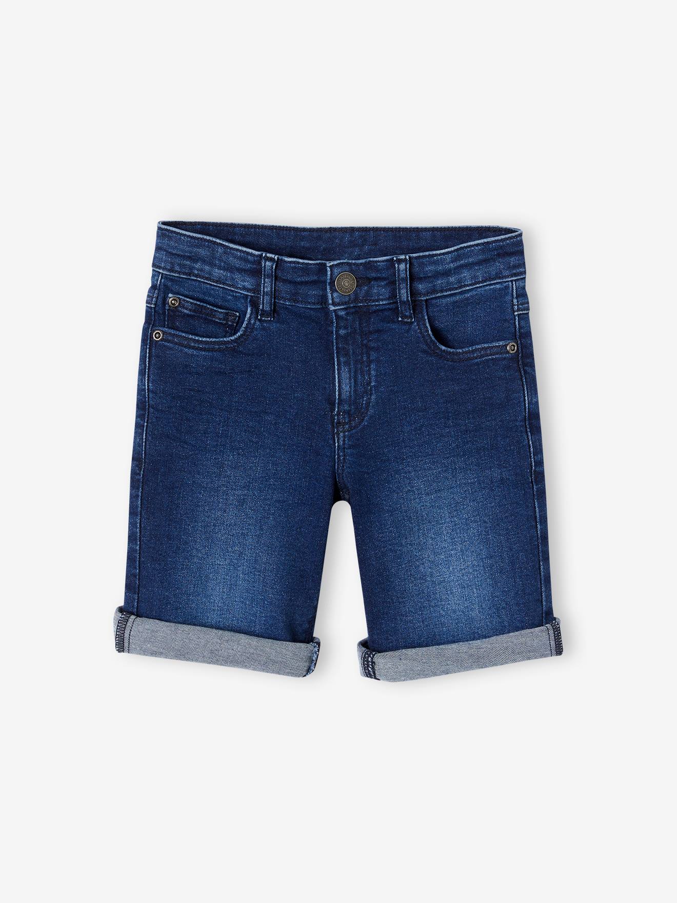 Vertbaudet Jungen Jeansshorts BASIC Oeko-Tex - double stone
