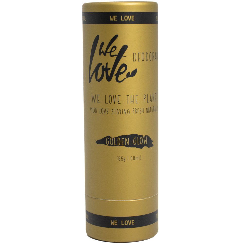 We Love The Planet Gesichts- und Körperspray Deo-Stick Golden Glow, Gold, 65 g