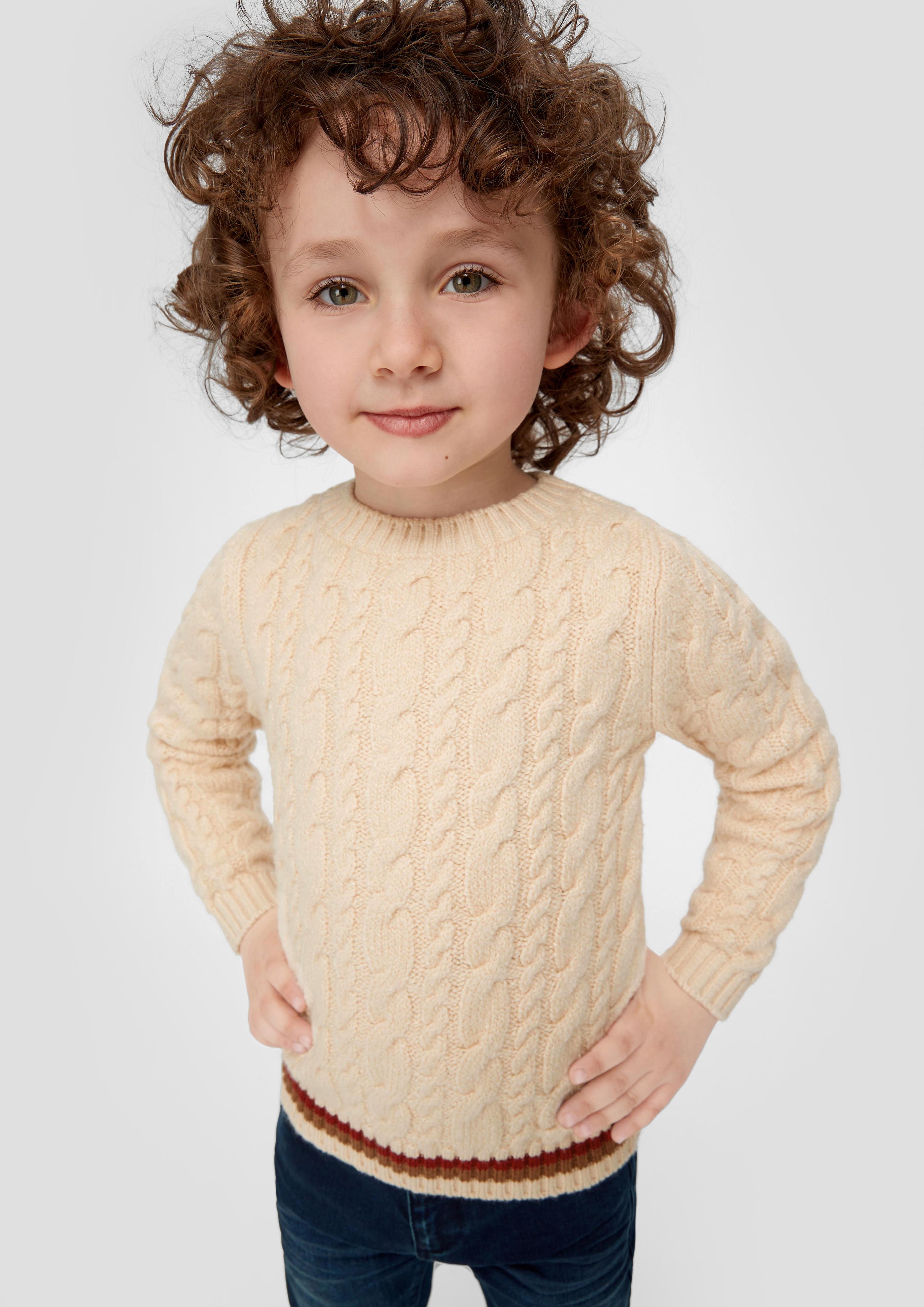 Strickpullover mit Zopfmuster  2134183-8120