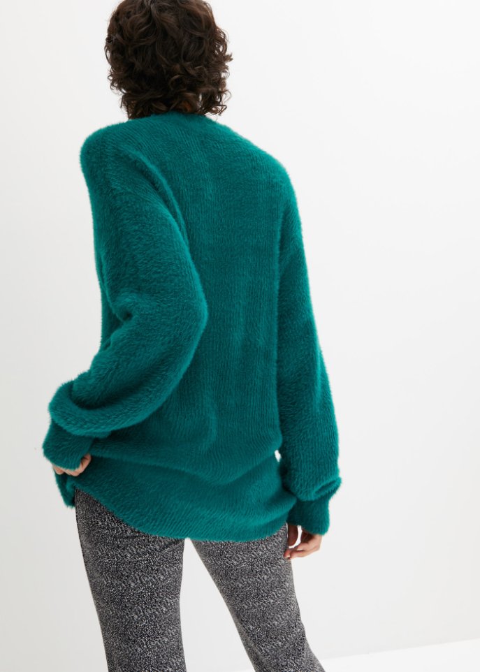 Pullover mit Hairy-knit