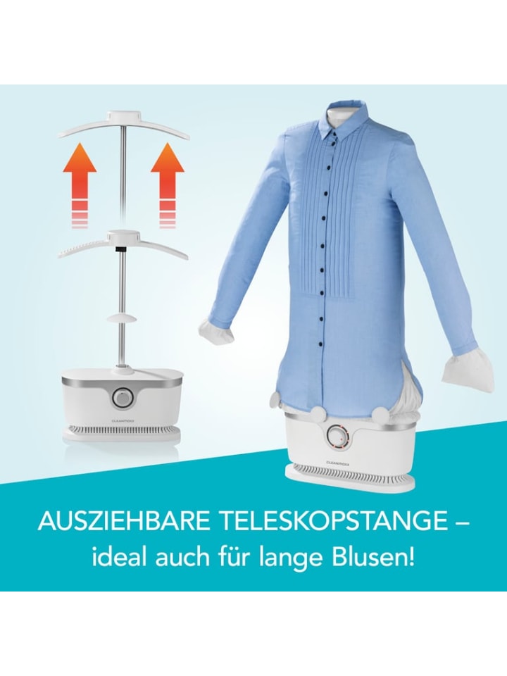CLEANmaxx CLEANmaxx Hemden-Bügler mit Timerfunktion - silber/weiß günstig kaufen onesize