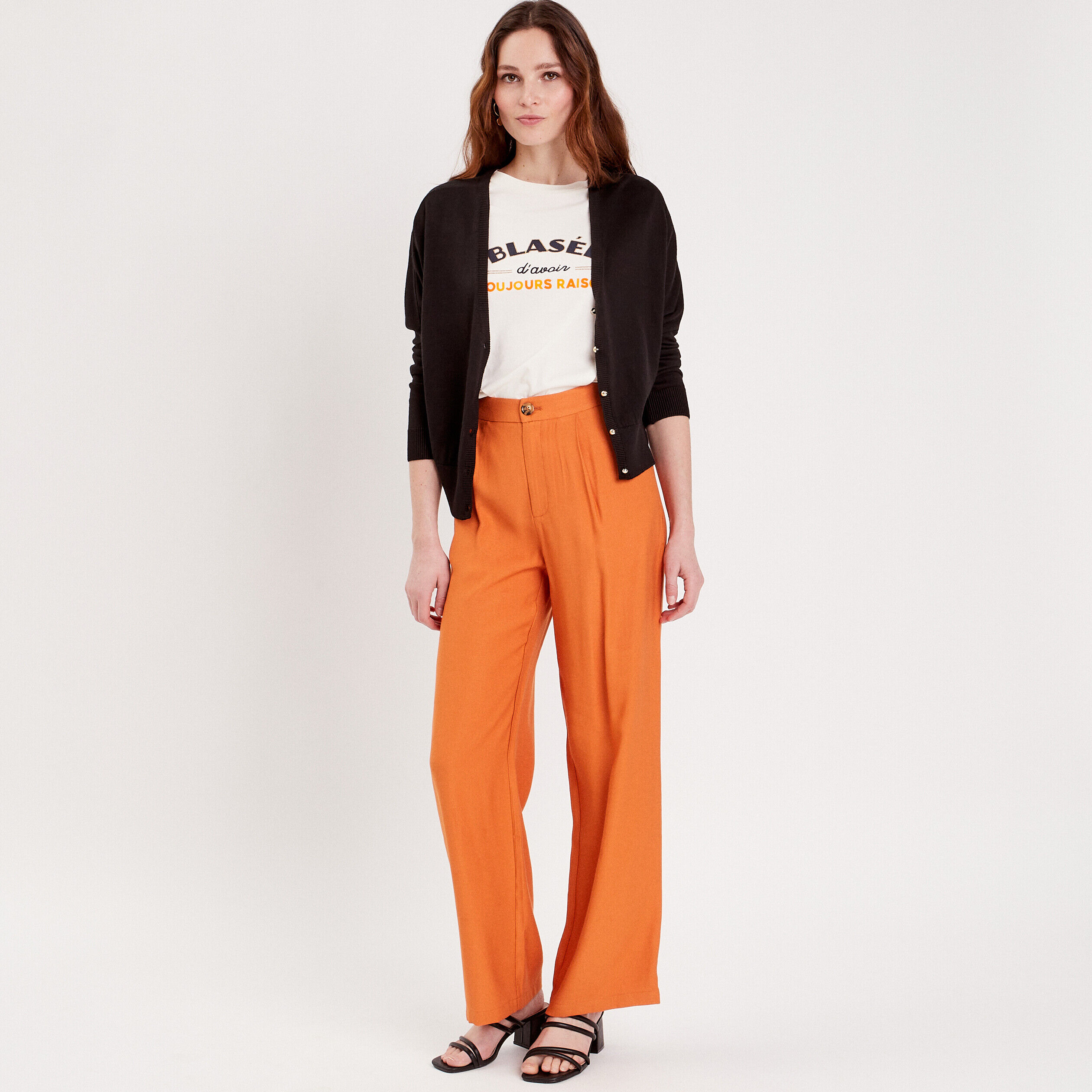 T-shirt manches courtes ecru femme | Cache Cache