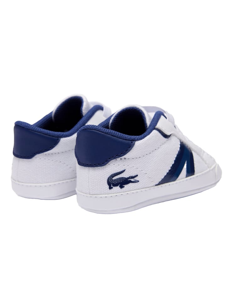 Lacoste Krabbelschuhe in Weiß/Blau günstig kaufen