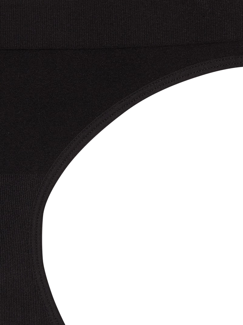 Slip mit elastischem Bund in schwarz