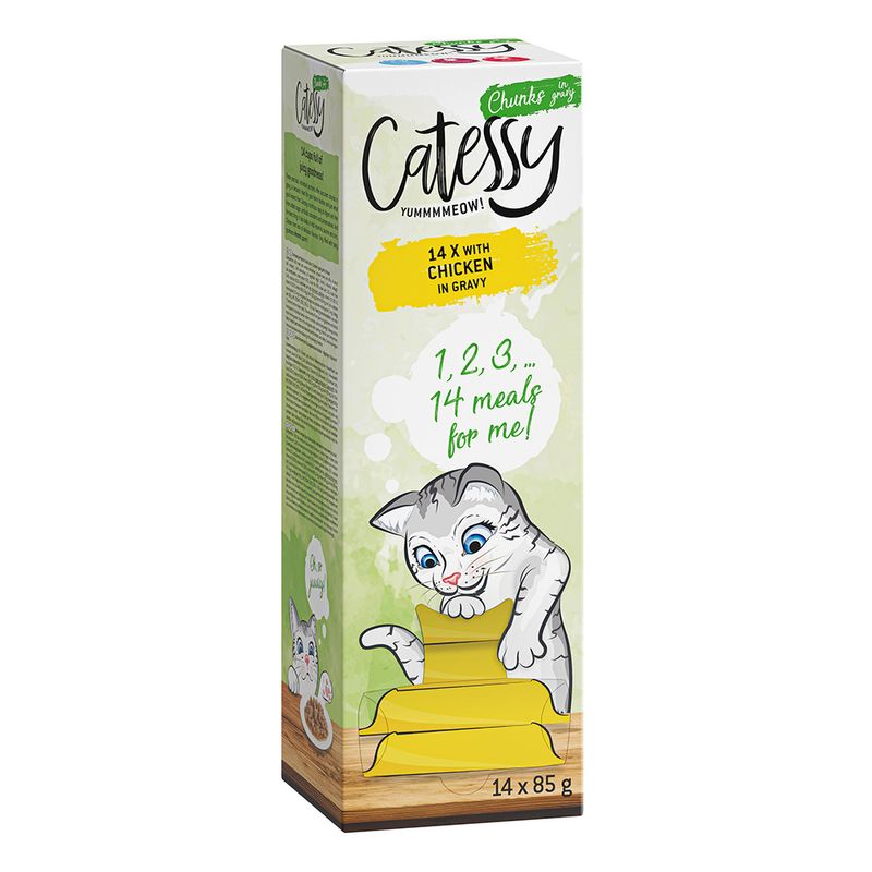 Sparpaket Catessy Häppchen in Sauce  Schälchen 56 x 85 g | bitiba