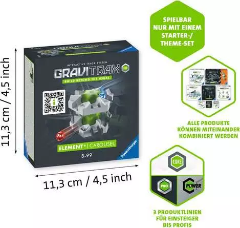 GraviTrax PRO Element Carousel - Kugelbahn-Erweiterung für Kinder ab 8 Jahren