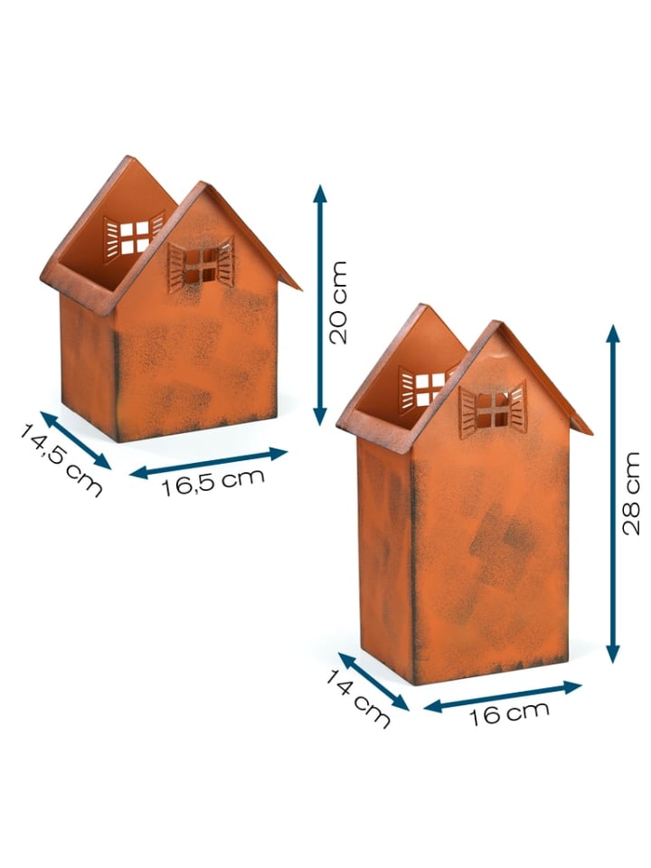 HOBERG Rost Pflanztöpfe - 2er-Set Gartendekoration Balkon Terrasse günstig kaufen onesize