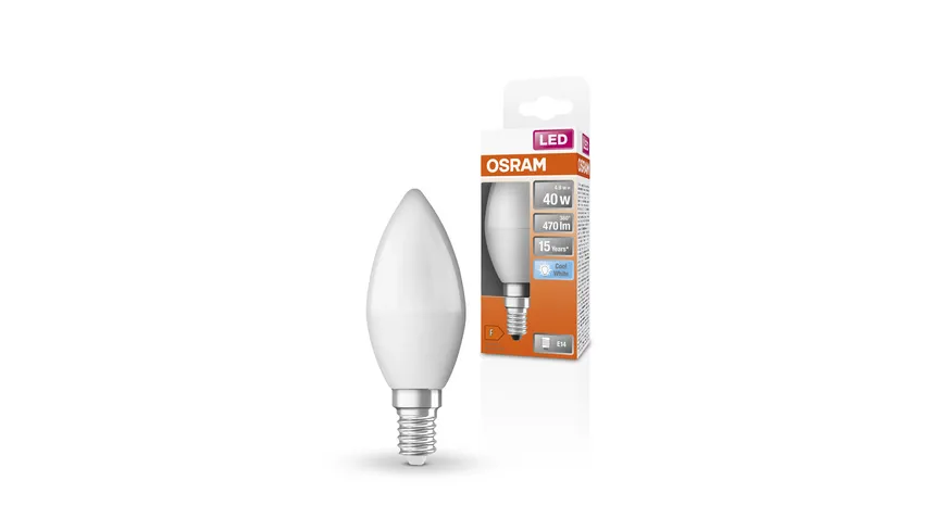 OSRAM LED STAR CLASSIC B 40 FR 4.9 Watt/2700 K E14