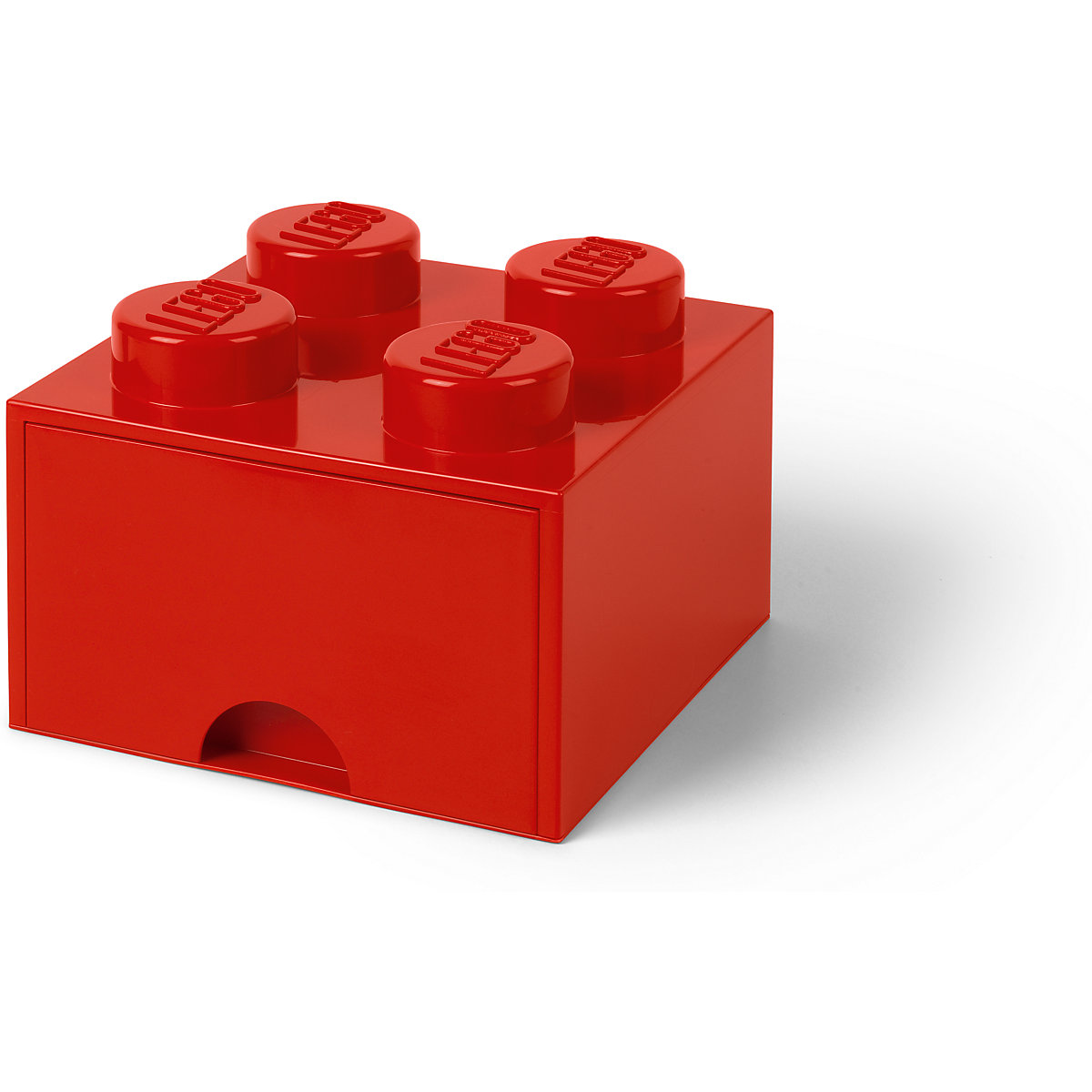 LEGO® Aufbewahrungsbox Storage Brick 4er rot mit Schublade, 25 x 25 x 18 cm
