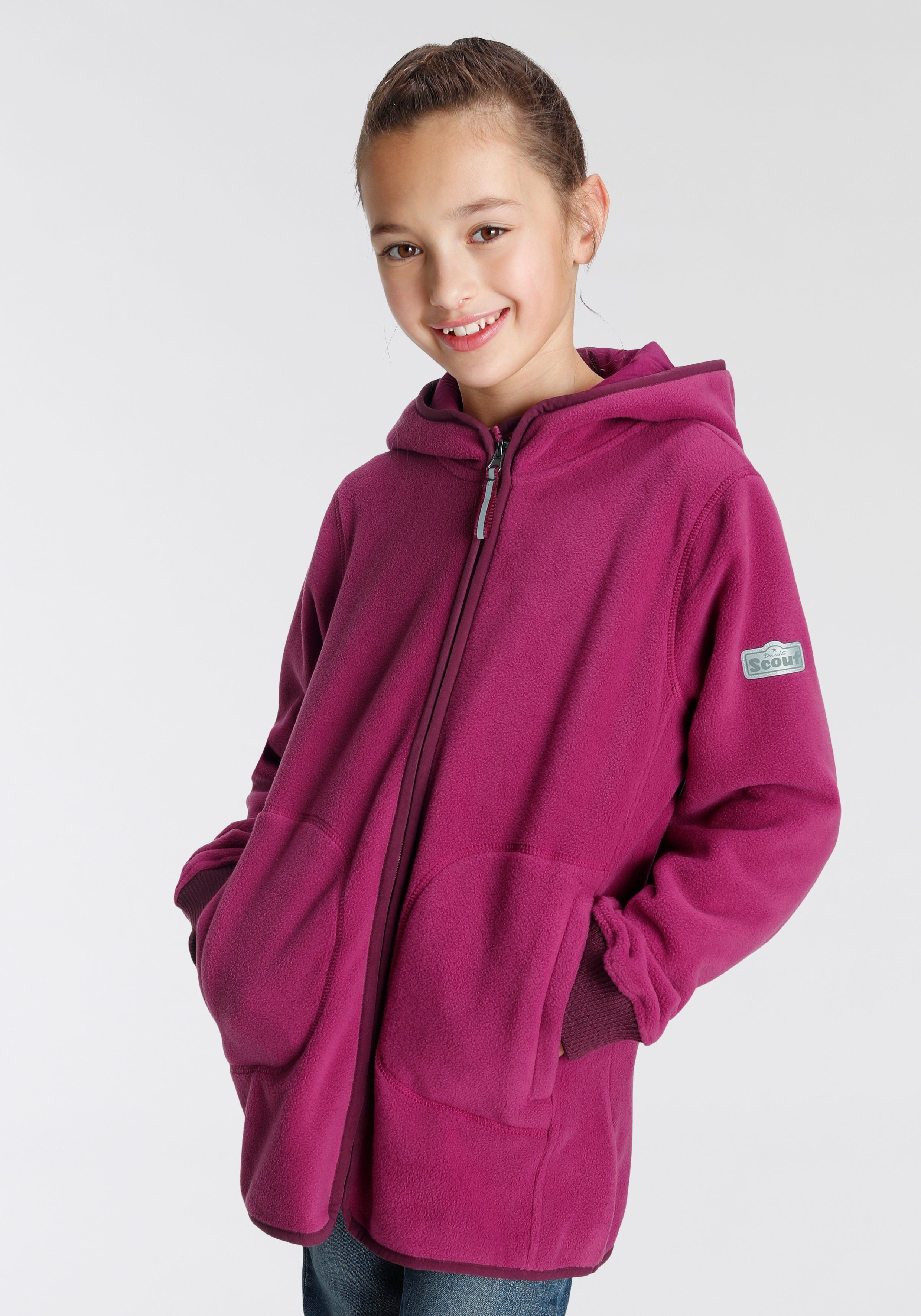 Scout Fleecejacke COZY 2 mit Ärmelbündchen