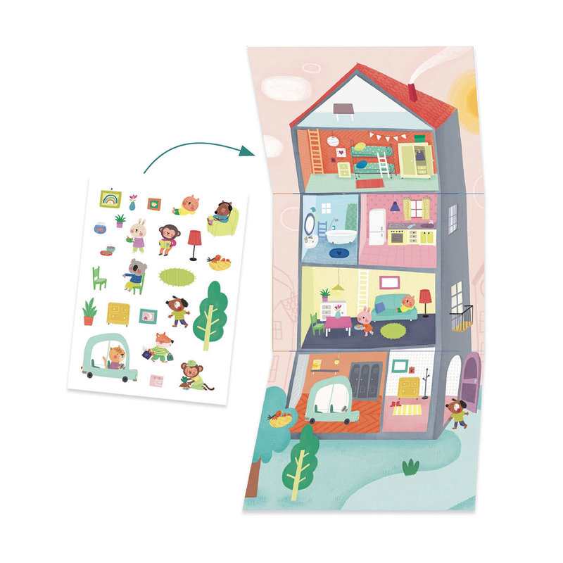 Coffret multi-activités Les animaux et leurs maisons Djeco