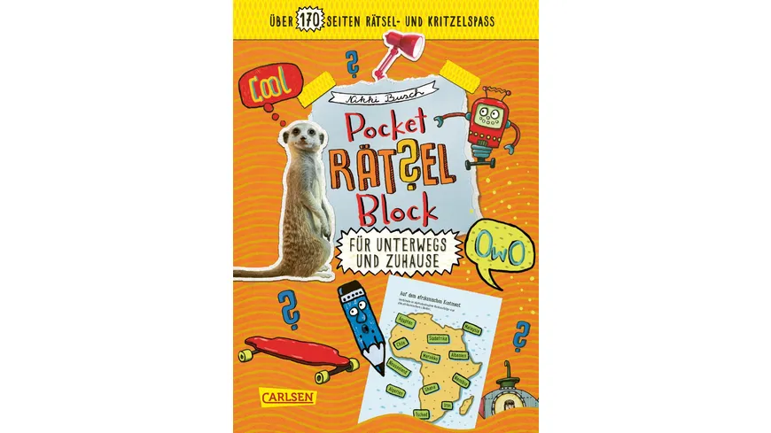 Pocket Rätsel Block: Unterwegs und Zuhause   Kinderbeschäftigung ab 9