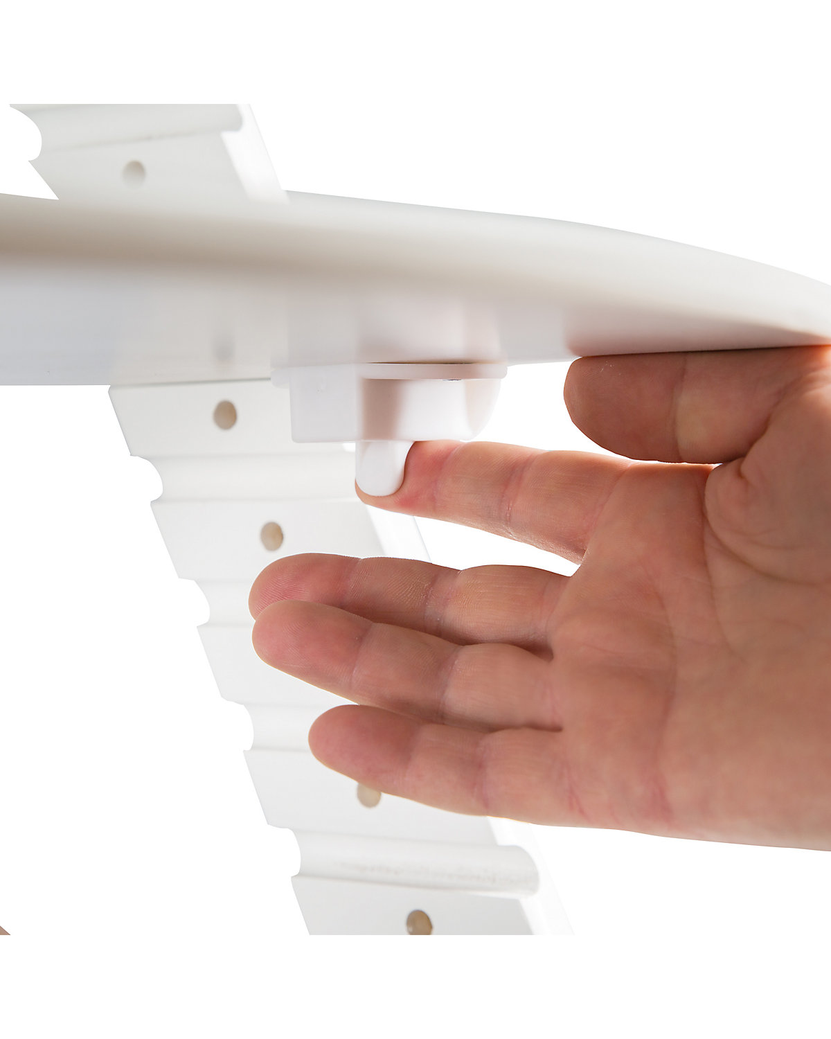 Treppenhochstuhl 'Sit Up Click', mitwachsend, innovativer Klickverschluss, Holz, weiß