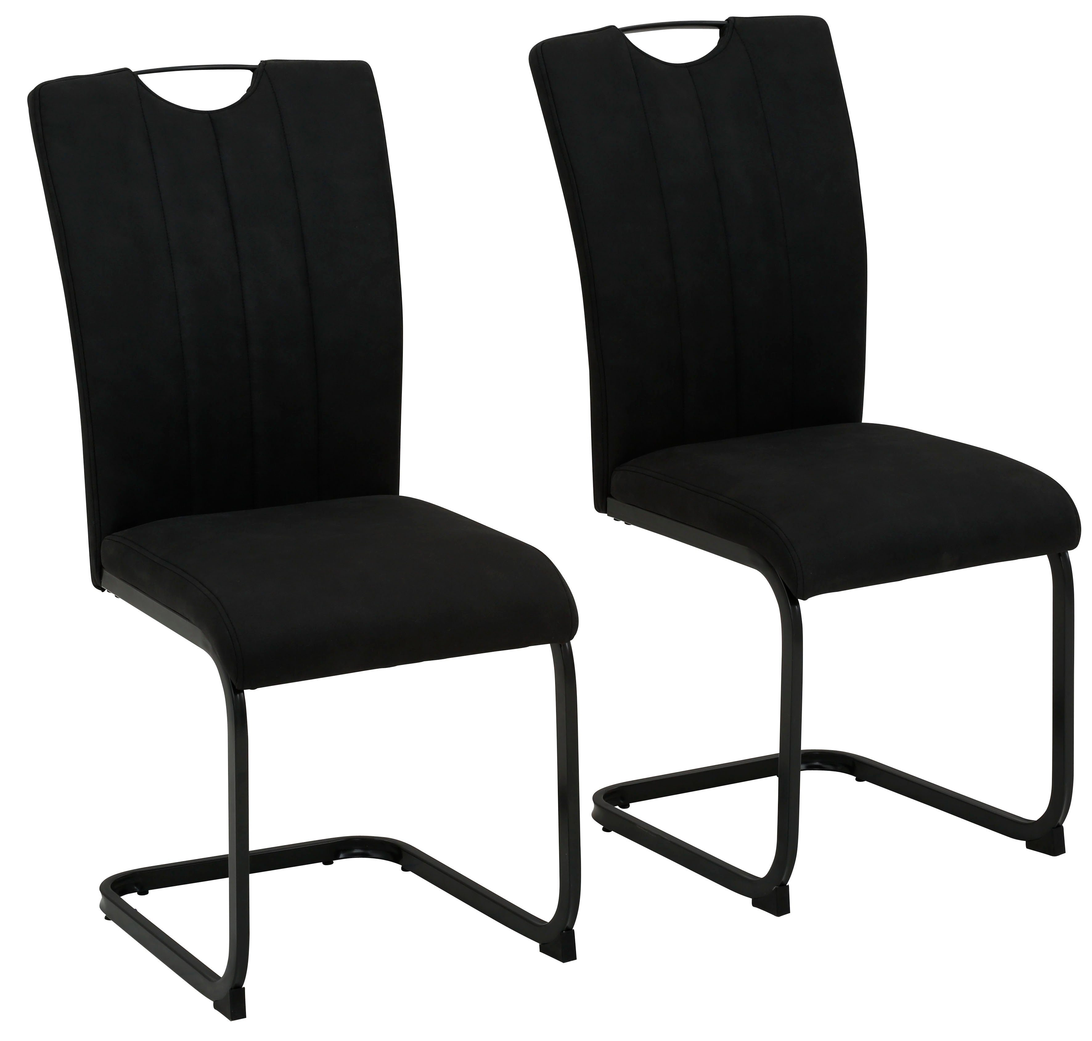 Home affaire Freischwinger Napoli (Set, 2 St), Vintage-Mikrofaser Bezug, Belastbarkeit bis 130kg, im 2er oder 4er Set