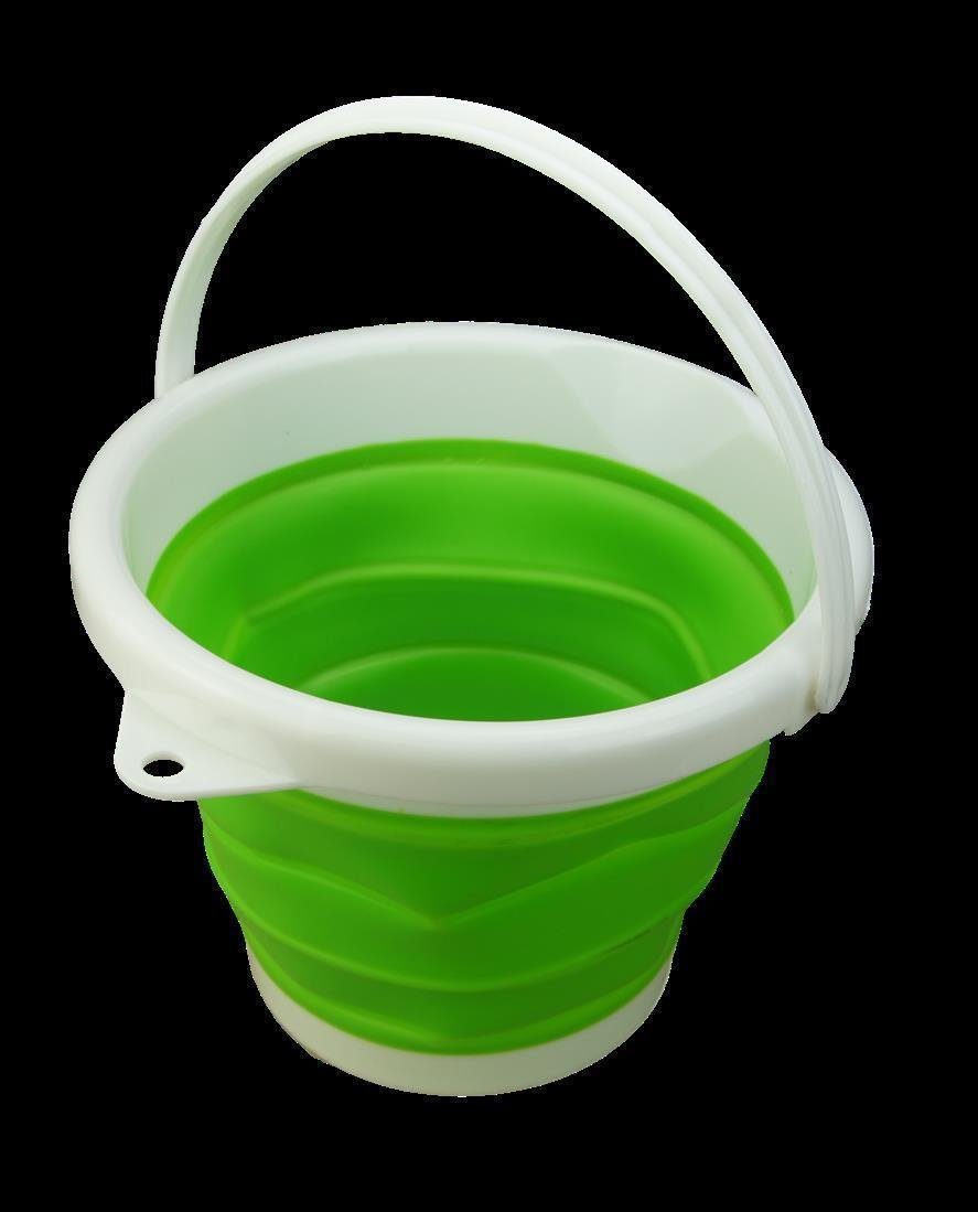 BAYLI Mülleimer Faltbarer Eimer 5l, Wassereimer Faltbar für Angler, 25 cm x 20 cm