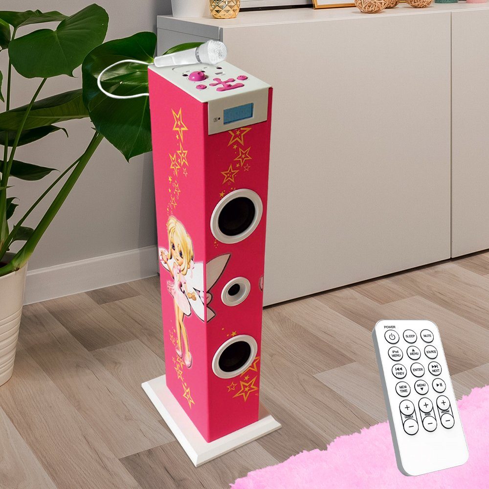 BigBen Stereoanlage (Turmlautsprecher Musikturm Feen Motiv USB Radio Sound Tower)