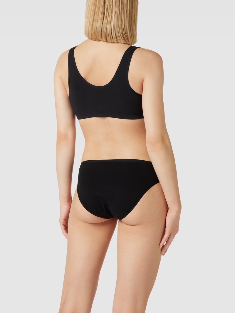 Bralette im Wickel-Design im 2er-Pack in schwarz