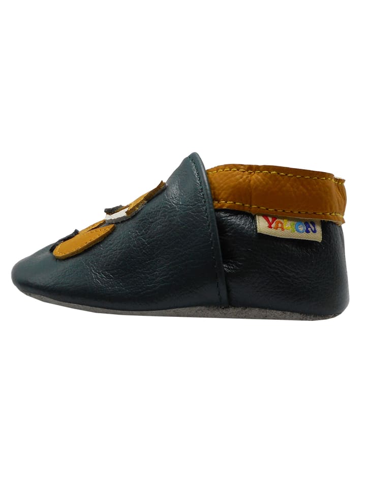Yalion Leder-Krabbelschuhe 
