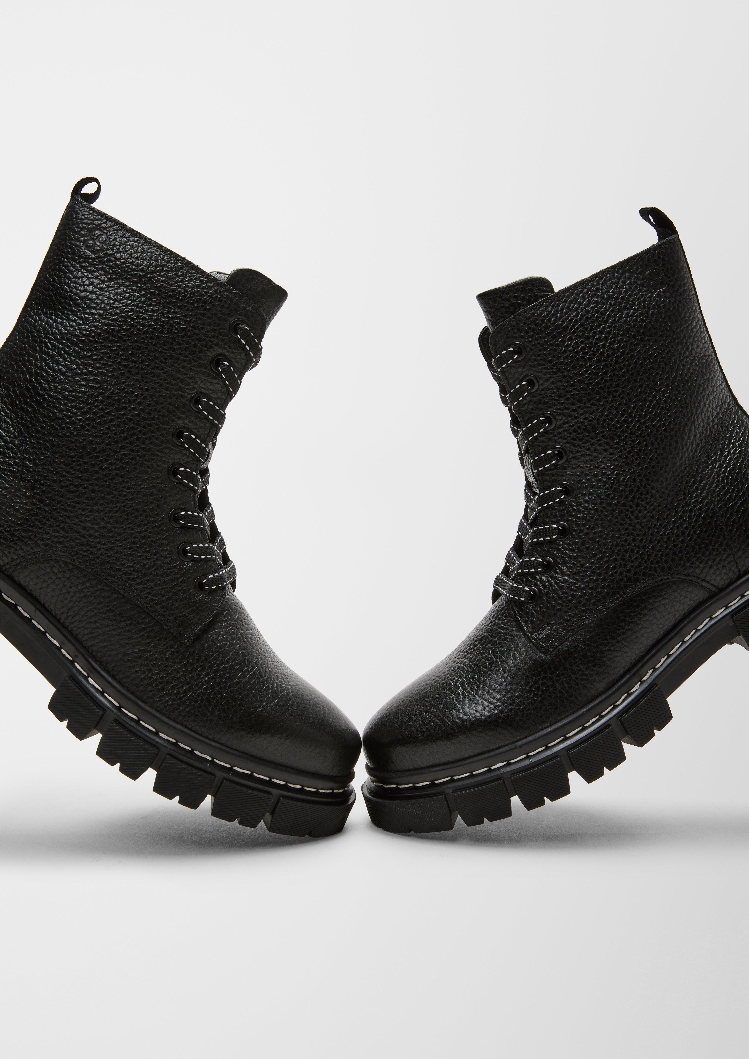 Gefütterte Lederboots  6006607-001