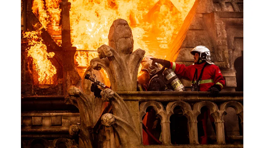 Notre-Dame in Flammen