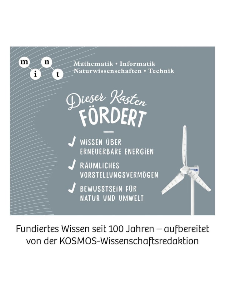 Kosmos Experimentierset Wind-Rad, Outdoor Modell, 90cm hoch, 8-14 Jahre günstig kaufen onesize