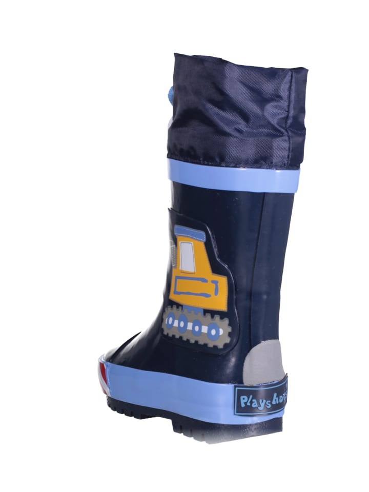 Playshoes Gummistiefel Baustelle in Bleu günstig kaufen