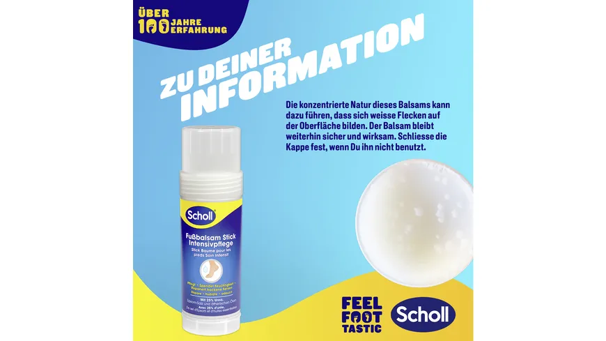 Scholl fußbalsam Stick Intensivpflege 70 g