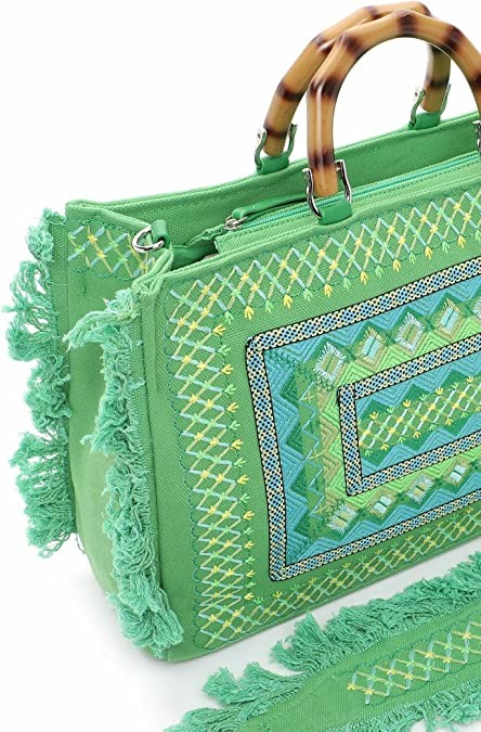 SINA JO Handtaschen grün CITYSHOPPER L