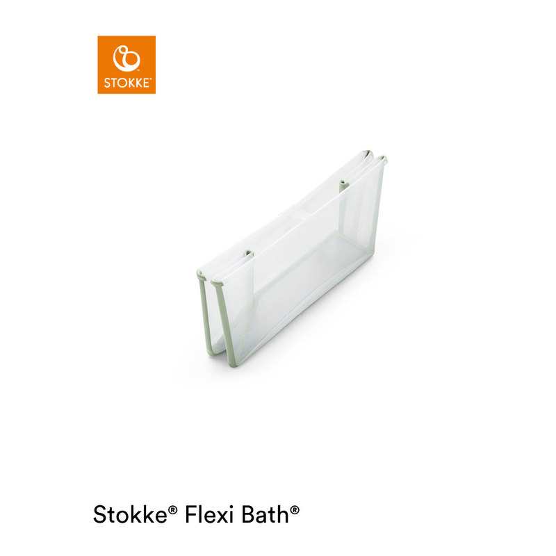 Baignoire pliable flexibath transparente verte Stokke